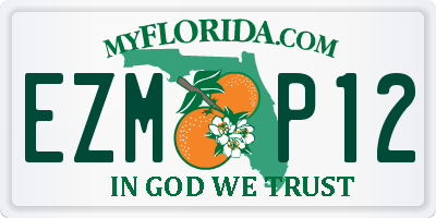 FL license plate EZMP12