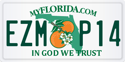 FL license plate EZMP14