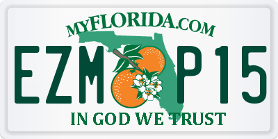 FL license plate EZMP15