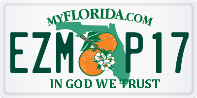 FL license plate EZMP17