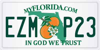 FL license plate EZMP23