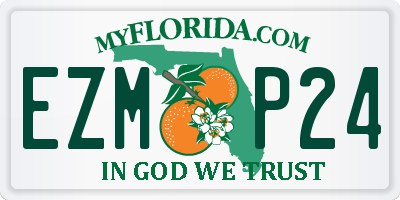 FL license plate EZMP24