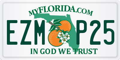 FL license plate EZMP25