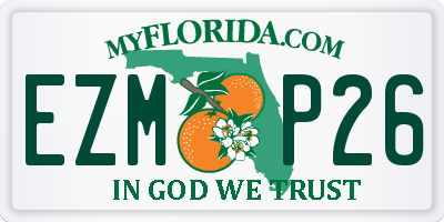 FL license plate EZMP26