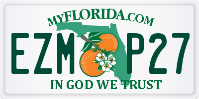 FL license plate EZMP27