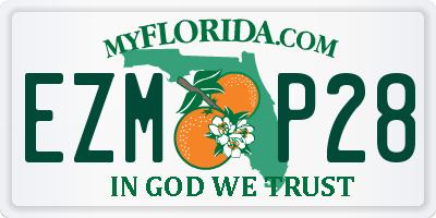 FL license plate EZMP28