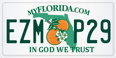 FL license plate EZMP29