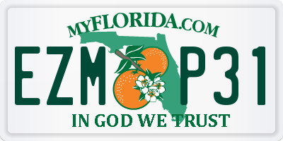 FL license plate EZMP31