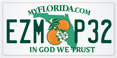 FL license plate EZMP32