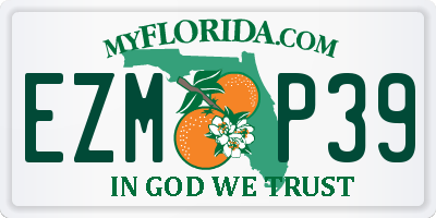 FL license plate EZMP39