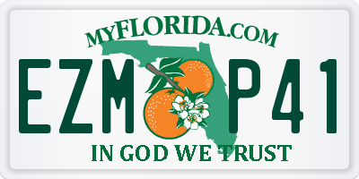 FL license plate EZMP41