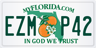 FL license plate EZMP42