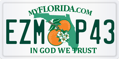 FL license plate EZMP43