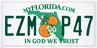 FL license plate EZMP47