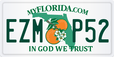 FL license plate EZMP52