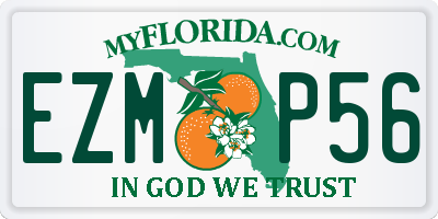 FL license plate EZMP56