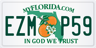 FL license plate EZMP59