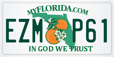 FL license plate EZMP61