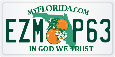 FL license plate EZMP63