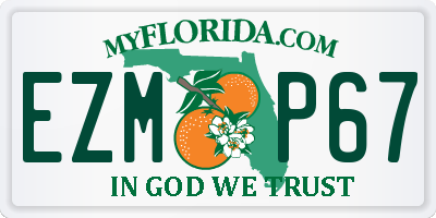 FL license plate EZMP67