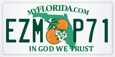 FL license plate EZMP71