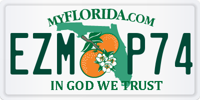 FL license plate EZMP74