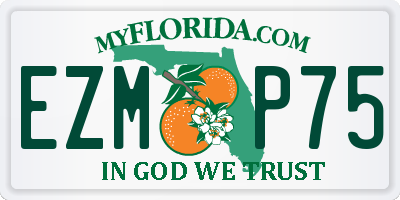 FL license plate EZMP75