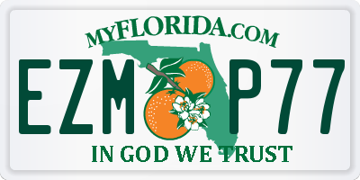 FL license plate EZMP77