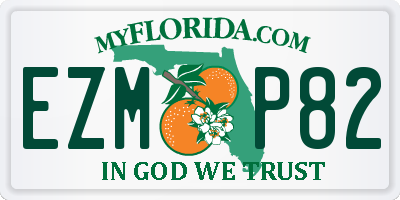 FL license plate EZMP82