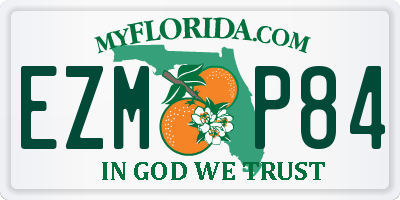 FL license plate EZMP84
