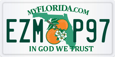 FL license plate EZMP97