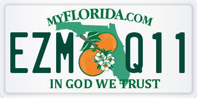 FL license plate EZMQ11