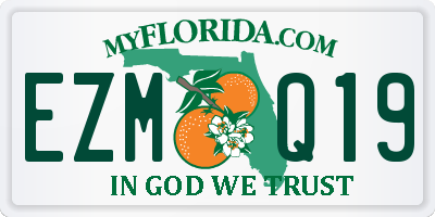 FL license plate EZMQ19