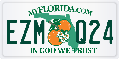 FL license plate EZMQ24