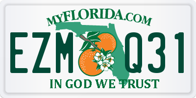 FL license plate EZMQ31