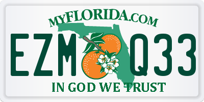 FL license plate EZMQ33