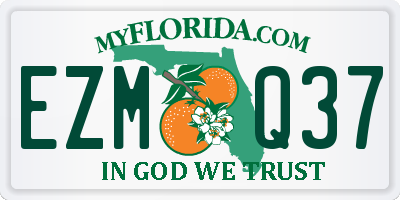 FL license plate EZMQ37