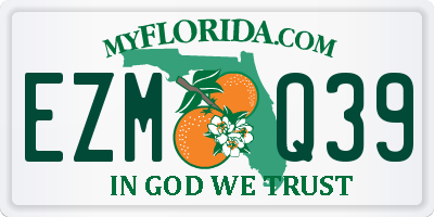 FL license plate EZMQ39