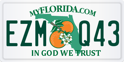 FL license plate EZMQ43