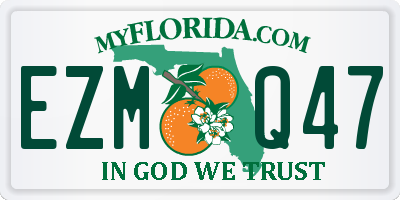 FL license plate EZMQ47