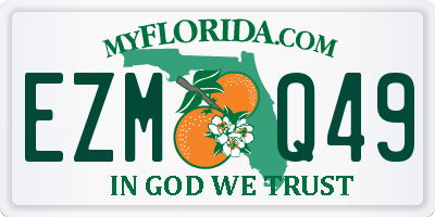 FL license plate EZMQ49