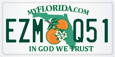 FL license plate EZMQ51