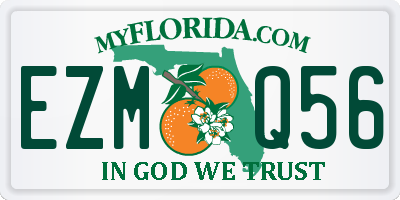 FL license plate EZMQ56