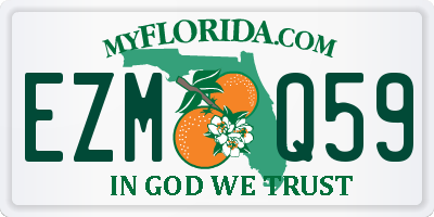 FL license plate EZMQ59