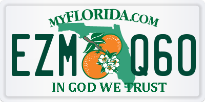 FL license plate EZMQ60