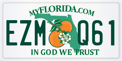 FL license plate EZMQ61