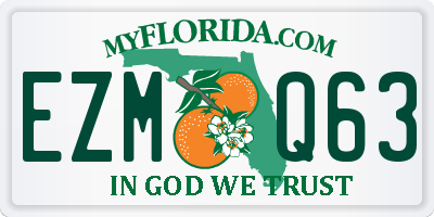 FL license plate EZMQ63