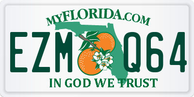 FL license plate EZMQ64