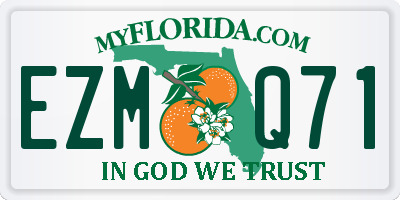 FL license plate EZMQ71