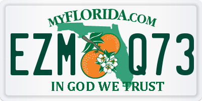 FL license plate EZMQ73